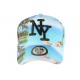 Casquette baseball bleue et turquoise NY Tropic Spirit ANCIENNES COLLECTIONS divers