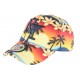 Casquette NY Orange et Bleue Baseball Fashion Tropic Flower ANCIENNES COLLECTIONS divers