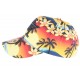 Casquette NY Orange et Bleue Baseball Fashion Tropic Flower ANCIENNES COLLECTIONS divers