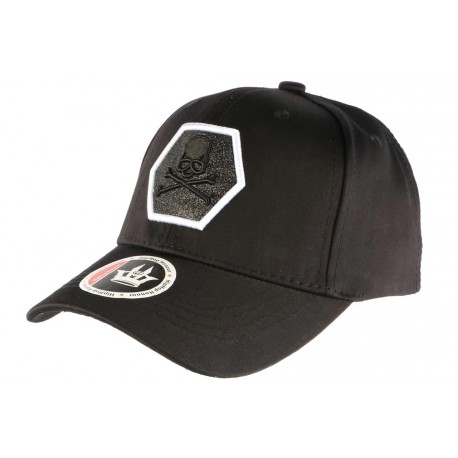 Casquette Baseball Noire Tete de Mort Fashion Hexkyl ANCIENNES COLLECTIONS divers