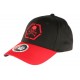 Casquette Baseball Noire et Rouge Tete de Mort Fashion Hexkyl ANCIENNES COLLECTIONS divers