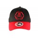 Casquette Baseball Noire et Rouge Tete de Mort Fashion Hexkyl ANCIENNES COLLECTIONS divers