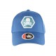 Casquette Baseball Bleue Tete de Mort Fashion Hexkyl CASQUETTES Hip Hop Honour