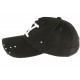 Casquette Baseball noire design createur classe et couture NY Pointy CASQUETTES Hip Hop Honour