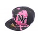 Snapback NY Noire et Rose Street Art ANCIENNES COLLECTIONS divers