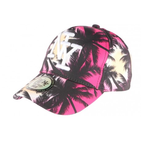 Casquette NY Rouge et Noire Baseball Fashion Tropical CASQUETTES Hip Hop Honour