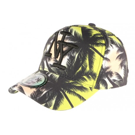 Casquette NY Jaune et Noire Baseball Fashion Tropical ANCIENNES COLLECTIONS divers