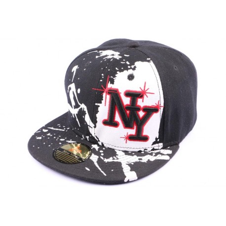 Snapback NY Noire Blanche Rouge Street Art ANCIENNES COLLECTIONS divers