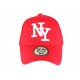 Casquette NY Rouge et Blanche Fashion Baseball Gwyz ANCIENNES COLLECTIONS divers