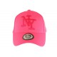 Casquette NY Rose Fluo Flashy Baseball Gwyz CASQUETTES Hip Hop Honour