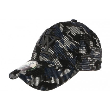 Casquette NY Militaire Noire et Bleue Baseball Tendance Kaft ANCIENNES COLLECTIONS divers