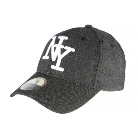 Casquette NY Denim Grise Jeans classe Baseball Boston CASQUETTES Hip Hop Honour