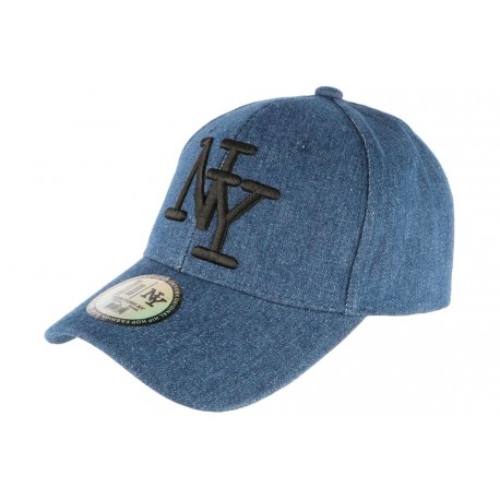 Casquette NY Bleue en Denim Jean Tendance Baseball Boston ANCIENNES COLLECTIONS divers