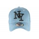 Casquette NY Bleu Ciel Denim Jeans Tendance Baseball Boston ANCIENNES COLLECTIONS divers