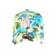 Casquette NY Bleue et Blanche a Fleurs Fashion Baseball Bora ANCIENNES COLLECTIONS divers