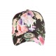 Casquette NY Noire et Rose Fleurs Fashion Baseball Bora ANCIENNES COLLECTIONS divers