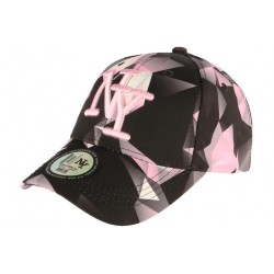 Casquette NY Rose et Noire Baseball Tendance Axy ANCIENNES COLLECTIONS divers