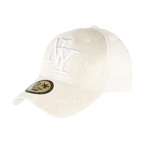 Casquette Baseball Blanche Tendance et Classe Luxe NY Dily ANCIENNES COLLECTIONS divers