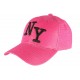 Casquette Trucker Rose NY Noir Look Ete Fun Baseball Liak CASQUETTES Hip Hop Honour