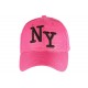 Casquette Trucker Rose NY Noir Look Ete Fun Baseball Liak CASQUETTES Hip Hop Honour