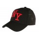 Casquette NY Noire et Rouge Design Baseball Tendance NY Surray ANCIENNES COLLECTIONS divers