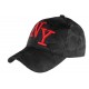 Casquette NY Militaire Noire et Rouge Graphisme Baseball Armee Koft ANCIENNES COLLECTIONS divers