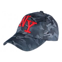 Casquette NY Militaire Bleu Marine et Rouge Graphisme Baseball Armee Koft ANCIENNES COLLECTIONS divers