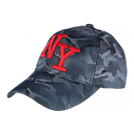 Casquette NY Militaire Bleu Marine et Rouge Graphisme Baseball Armee Koft ANCIENNES COLLECTIONS divers