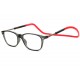 Lunettes lecture Tour de Cou Aimantees Grises et Rouges Wyla ANCIENNES COLLECTIONS divers