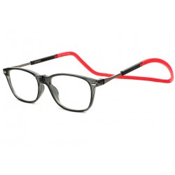 Lunettes lecture Tour de Cou Aimantees Grises et Rouges Wyla ANCIENNES COLLECTIONS divers