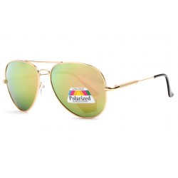 Lunettes de soleil polarisees Miroir Aviateur Dorees Fury LUNETTES SOLEIL Eye Wear