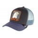 Casquette Goorin Bleue Eagle Trucker Baseball Animals ANCIENNES COLLECTIONS divers