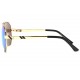 Grosses Lunettes Soleil Miroir Bleu Monture Noire et Doree Fashion Kan ANCIENNES COLLECTIONS divers