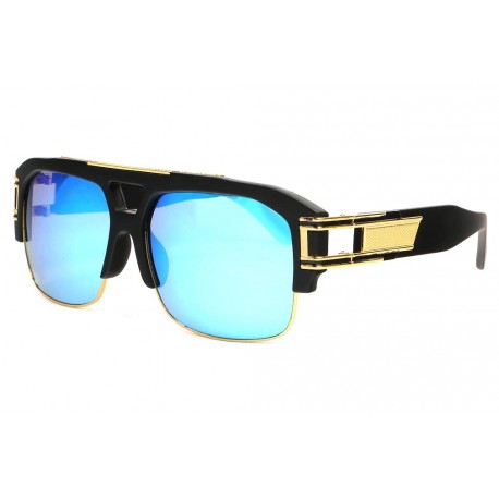 Grandes Lunettes soleil Miroir Bleu Fashion Krak LUNETTES SOLEIL SOLEYL