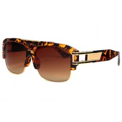 Grandes Lunettes soleil Marrons Dorees Ecailles Fashion Krak LUNETTES SOLEIL SOLEYL