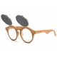 Lunettes soleil Rondes Bois Fantaisie Relevables Roby LUNETTES SOLEIL SOLEYL