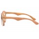 Lunettes soleil Rondes Miroir Dore Rose et Bois Fantaisie Roby LUNETTES SOLEIL SOLEYL