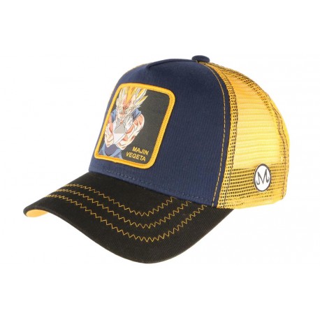 Casquette Dragon ball Z Vegeta Majin Super Saiyan Bleu Baseball Capslab ANCIENNES COLLECTIONS divers