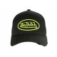 Casquette Von Dutch Jaune Fluo et Noire Filet Baseball Neo CASQUETTES VON DUTCH