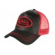 Casquette Von Dutch Rouge et Noire Flakes Baseball Trucker Fashion CASQUETTES VON DUTCH