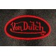 Casquette Von Dutch Rouge et Noire Flakes Baseball Trucker Fashion CASQUETTES VON DUTCH