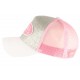 Casquette Von Dutch Grise Argent et Rose Flakes Baseball Trucker Fashion CASQUETTES VON DUTCH