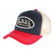 Casquette Von Dutch Bleue Visiere Rouge Colors Baseball Trucker Tendance CASQUETTES VON DUTCH