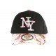 Casquette Enfant Rose et Noire Fleurs Gili Baseball NY de 7 à 12 ans ANCIENNES COLLECTIONS divers