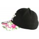 Casquette NY Enfant Rose et Noire Florale Gili Baseball NY de 7 à 12 ans Casquette Enfant Hip Hop Honour