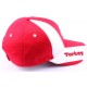 Casquette Snapback Turquie Rouge et Blanche CASQUETTES PAYS