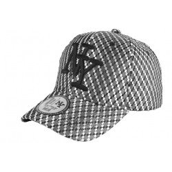 Casquette Enfant Noire et Argent Acy Baseball NY de 7 à 12 ans Casquette Enfant Hip Hop Honour