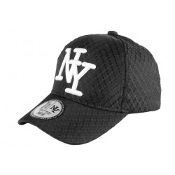 Casquette Enfant Noire NY Blanc Tendance Acy Baseball de 7 à 12 ans Casquette Enfant Hip Hop Honour