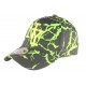 Casquette Enfant Vert Fluo et Noire Spider Fashion NY Baseball de 7 à 12 ans ANCIENNES COLLECTIONS divers