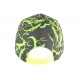 Casquette Enfant Vert Fluo et Noire Spider Fashion NY Baseball de 7 à 12 ans ANCIENNES COLLECTIONS divers